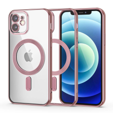 Tech-Protect MagShine Line MagSafe tok iPhone 12 - átlátszó-rózsaszín tok és táska