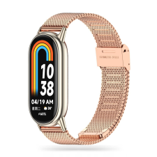 Tech-Protect milaneseband xiaomi smart band 8 / 8 nfc rózsaszín szíj óraszíj