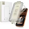 Tech-Protect quick set+ edzett üveg képernyővédő iPhone 17 Pro Max-hoz 2 darabos csomag fekete