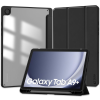 Tech-Protect Samsung Galaxy Tab A9 Plus (11.0) SM-X210 / X215 / X216B, mappa tok, közepesen ütésálló, érintőceruza tartóval, átlátszó hátlap, Trifold, TP SC Pen Hybrid, fekete