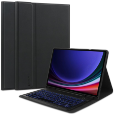 Tech-Protect Samsung Galaxy Tab S9 11.0 SM-X710 / X716B, Bluetooth billentyűzetes mappa tok, érintőceruza tartó, TP SC Pen + Keyboard, fekete tablet tok
