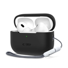 Tech-Protect Silicone Apple Airpods Pro 1 / 2 Black fülhallgató, fejhallgató tok