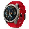 Tech-Protect Silicone Line szíj Garmin Fenix 5x / 5x Plus / 6x / 6x Pro / 7x / 8 51mm, red