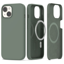 Tech-Protect Silicone MagSafe Apple iPhone 15 Olive tok és táska