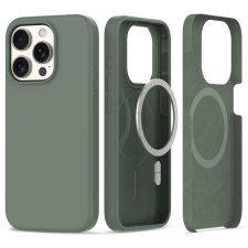 Tech-Protect Silicone MagSafe Apple iPhone 15 Pro Max Olive tok és táska