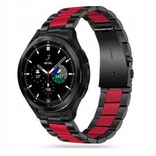 Tech-Protect Stainless Samsung Galaxy Watch 4 40/42/44/46mm Black/Red okosóra kellék