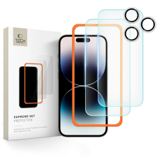 Tech-Protect Supreme Set Apple iPhone 16 Pro Clear [3 PACK] mobiltelefon kellék