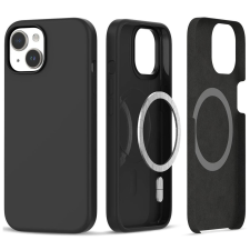 Tech-Protect szilikon MagSafe iPhone 15 készülékhez tok matte fekete tok és táska