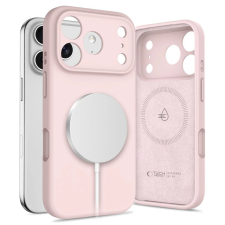 Tech-Protect szilikon MAGSAFE iPhone 17 Pro tok készülékhez, rózsaszín tok és táska