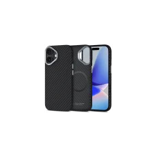 Tech-Protect Telefontok iPhone 17 - Carbon MagSafe kompatibilis fekete/ezüst szilikon hátlap tok tok és táska