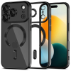 Tech-Protect Telefontok iPhone 17 Pro Max - Tech-Protect Magflex - MagSafe kompatibilis átlátszó hátlap tok, fekete szilikon kerettel