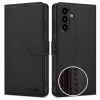 Tech-Protect Telefontok Samsung Galaxy A57 5G - Tech- Protect Wallet - fekete bőr könyvtok, ráhajtófüllel ﻿