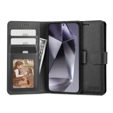 Tech-Protect Wallet flipes bőrtok - Samsung SM-S921 Galaxy S24 - fekete (TP690541) tok és táska