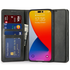 Tech-Protect Wallet könyv tok iPhone 14 Pro, fekete tok és táska