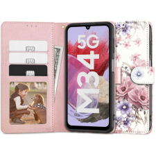 Tech-Protect Wallet könyv tok Samsung Galaxy M34 5G, blossom flower tok és táska