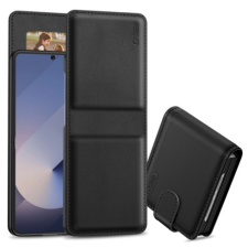 Tech-Protect Wallet könyv tok Samsung Galaxy Z Flip 6 / 7 FE, fekete tok és táska