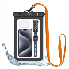 Tech-Protect Waterproof UWC7 vízálló tok (6,9"), fekete/narancs tok és táska