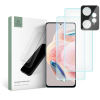 Tech-Protect Xiaomi Redmi Note 12 4G / LTE Üvegfólia - TECH-PROTECT Supreme - 2 db üvegfólia + 1db fekete keretes kamera védőkeret