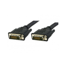 Techly 304376 DVI-D (apa - apa) kábel 1.8m - Fekete kábel és adapter