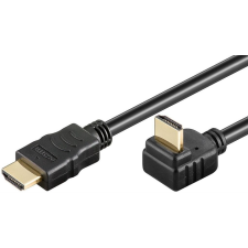 Techly 306158 HDMI (apa - apa 90°) kábel 5m - Fekete kábel és adapter