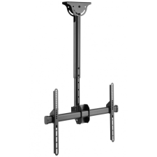 Techly 37"-70" Telescopic Ceiling Long Support LED TV LCD Black (309357) tv állvány és fali konzol