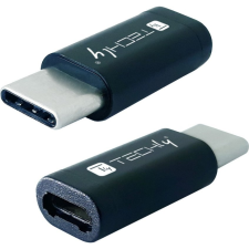 Techly IADAP USBC-MBKT csatlakozó átlakító Micro-USB Fekete (IADAP-USBC-MBKT) kábel és adapter