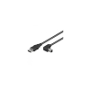 Techly ICOC U-AB-30-ANG USB kábel 3 M USB 2.0 USB A USB B Fekete (ICOC-U-AB-30-ANG)