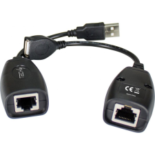 Techly IUSB-EXTENDTY5 csatlakozó átlakító USB RJ-45 Fekete (IUSB-EXTENDTY5) kábel és adapter