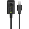 Techly IUSB-REP220TY3 USB kábel USB 2.0 20 M USB A Fekete (IUSB-REP220TY3)