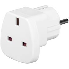 Techly UK -> EU 220V Power Plug Utazó adapter Fehér (942709) kábel és adapter