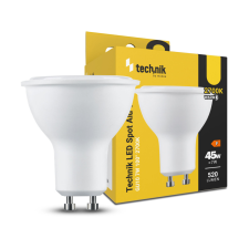 Technik LED Izzó Spot Alu-Plastic 7W GU10 100° 2700K (520 lumen) izzó