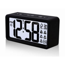 Techno line WT496 Rádiójel vezérlésű Ébresztőóra Fekete Riasztási idők 5 (WT496) ébresztőóra