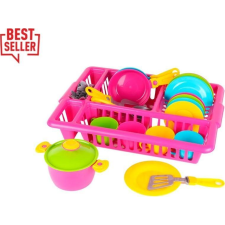 Technok Műanyag étkészlet tálcában (84961) (TEH3282) konyhakészlet