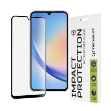 TECHSUIT - 111D teljes burkolat / teljes ragasztós üveg - Samsung Galaxy A34 5G - fekete (KF2312082) mobiltelefon kellék