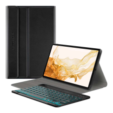 TECHSUIT Billentyűzet tok Samsung Galaxy Tab S8 Plus telefonhoz - Techsuit CozyTab tok - fekete tablet tok