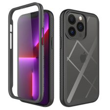 TECHSUIT - Defense360 Pro + Képernyővédő fólia - iPhone 13 Pro - Fekete (KF235935) mobiltelefon kellék