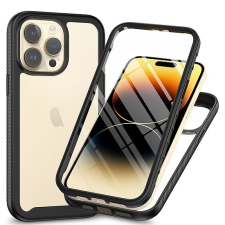 TECHSUIT - Defense360 Pro + Képernyővédő fólia - iPhone 15 Pro - Fekete (KF2313860) mobiltelefon kellék