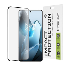 TECHSUIT OnePlus 13 képernyővédő fólia - Techsuit 111D teljes burkolat / teljes ragasztós üveg - fekete mobiltelefon kellék