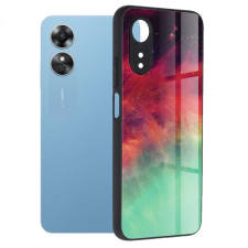 TECHSUIT Oppo A17 tok - Techsuit máz sorozat - Fiery Ocean tok és táska
