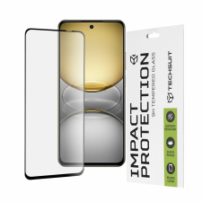 TECHSUIT Realme C75 tok - Techsuit 111D teljes burkolat / teljes ragasztós üveg - fekete mobiltelefon kellék