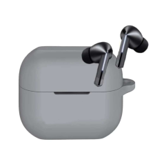 TECHSUIT Samsung Galaxy Buds 3 / 3 Pro tok - Techsuit szilikon tok - szürke fülhallgató, fejhallgató tok