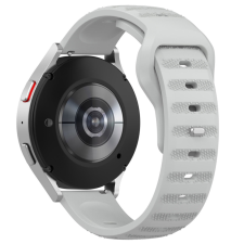 TECHSUIT Samsung Galaxy Watch 4/5/Active 2 / Huawei Watch GT 3 / GT 3 Pro okosóra szíj, szilikon, szürke, Techsuit okosóra kellék