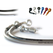 TECNIUM SPEEDBRAKES hátsó fékcsövek rozsdamentes acél/titánium banjo Suzuki DR 125 SM-hez egyéb motorkerékpár alkatrész