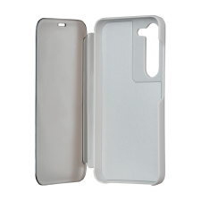 TectoShield Fold Mirror View könyvtok Samsung Galaxy S23 - ezüst színű tok és táska