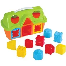Teddies Formaillesztő játék - Pajta alakzatokkal puzzle, kirakós