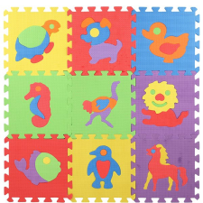 Teddies Habszivacs puzzle - Állatkák, 10 db puzzle, kirakós