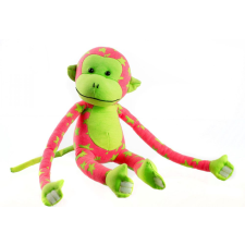 Teddies Sötétben világító majmocska - rózsaszín/zöld plüssfigura
