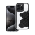 Teddy Bear iPhone 7 / 8 / SE 2020 / SE 2022 csillogó köves tok, fekete
