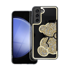 Teddy Bear Samsung Galaxy A13 4G csillogó köves tok, arany tok és táska