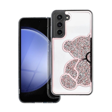 Teddy Bear Samsung Galaxy A15 4G / A15 5G csillogó köves tok, rózsaszín tok és táska
